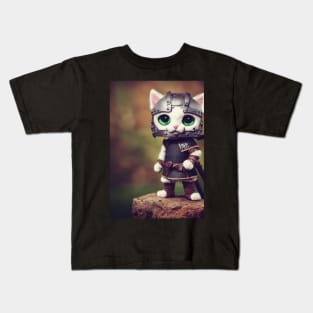 Viking Cat Toy Kids T-Shirt